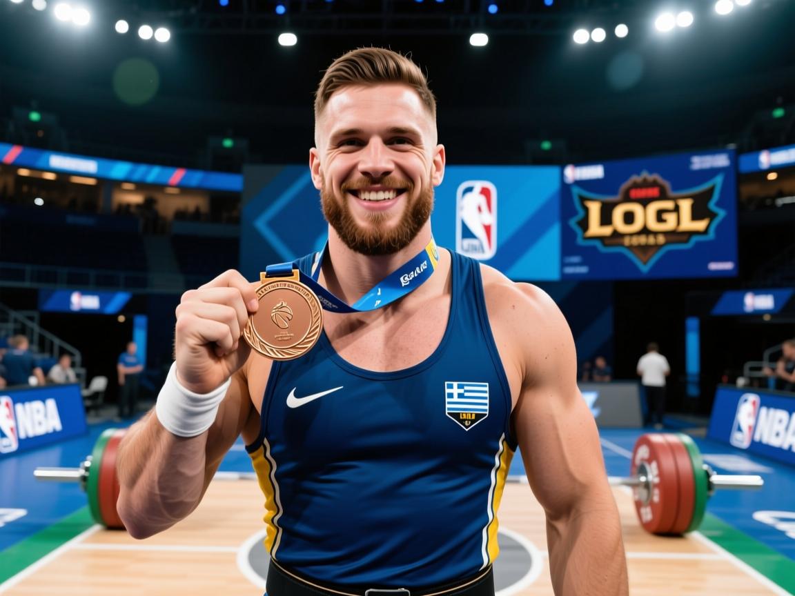 希腊举重运动员勇夺铜牌 给出色表现