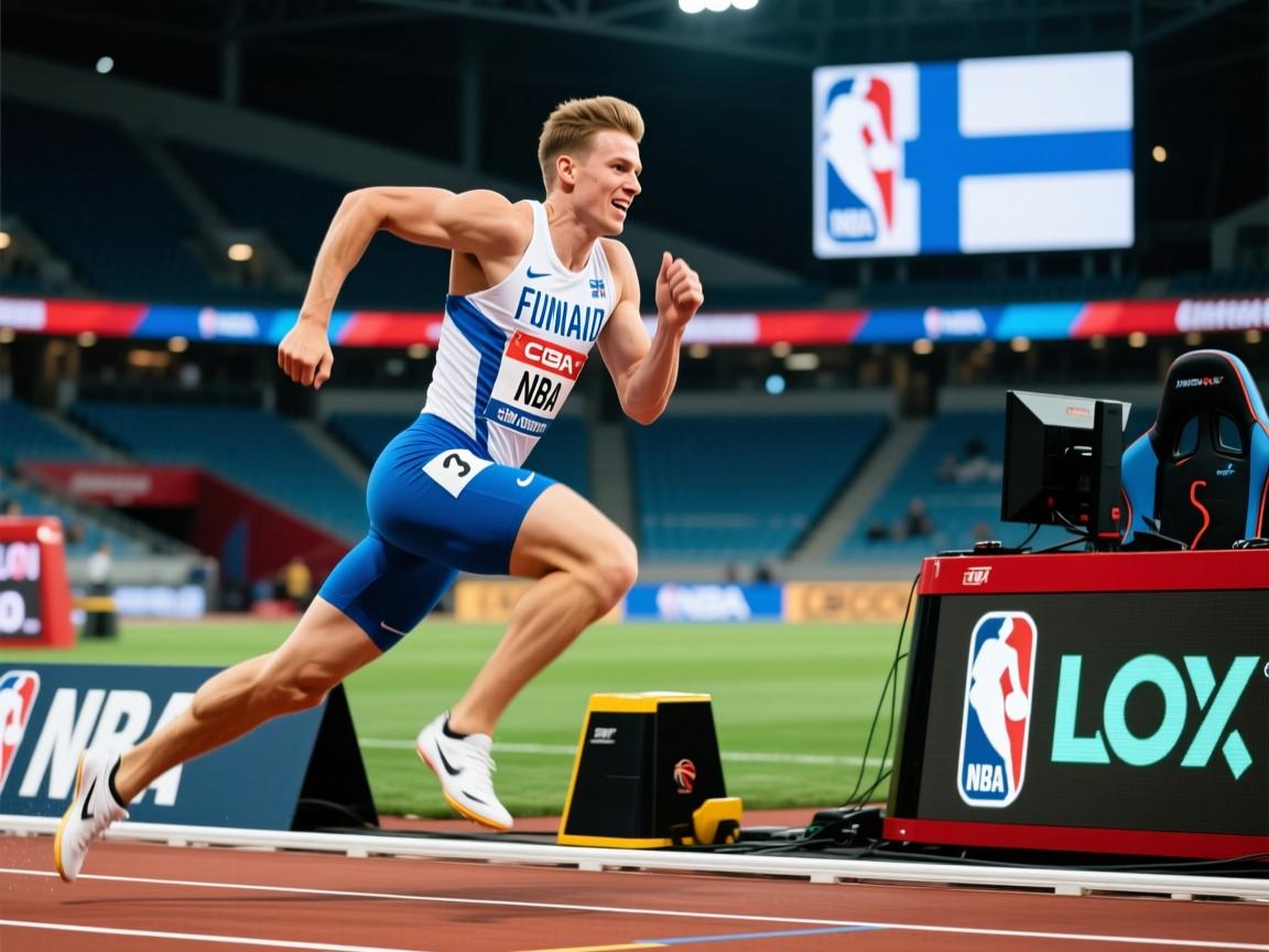 芬兰田径选手努力拼搏 给人深刻印象