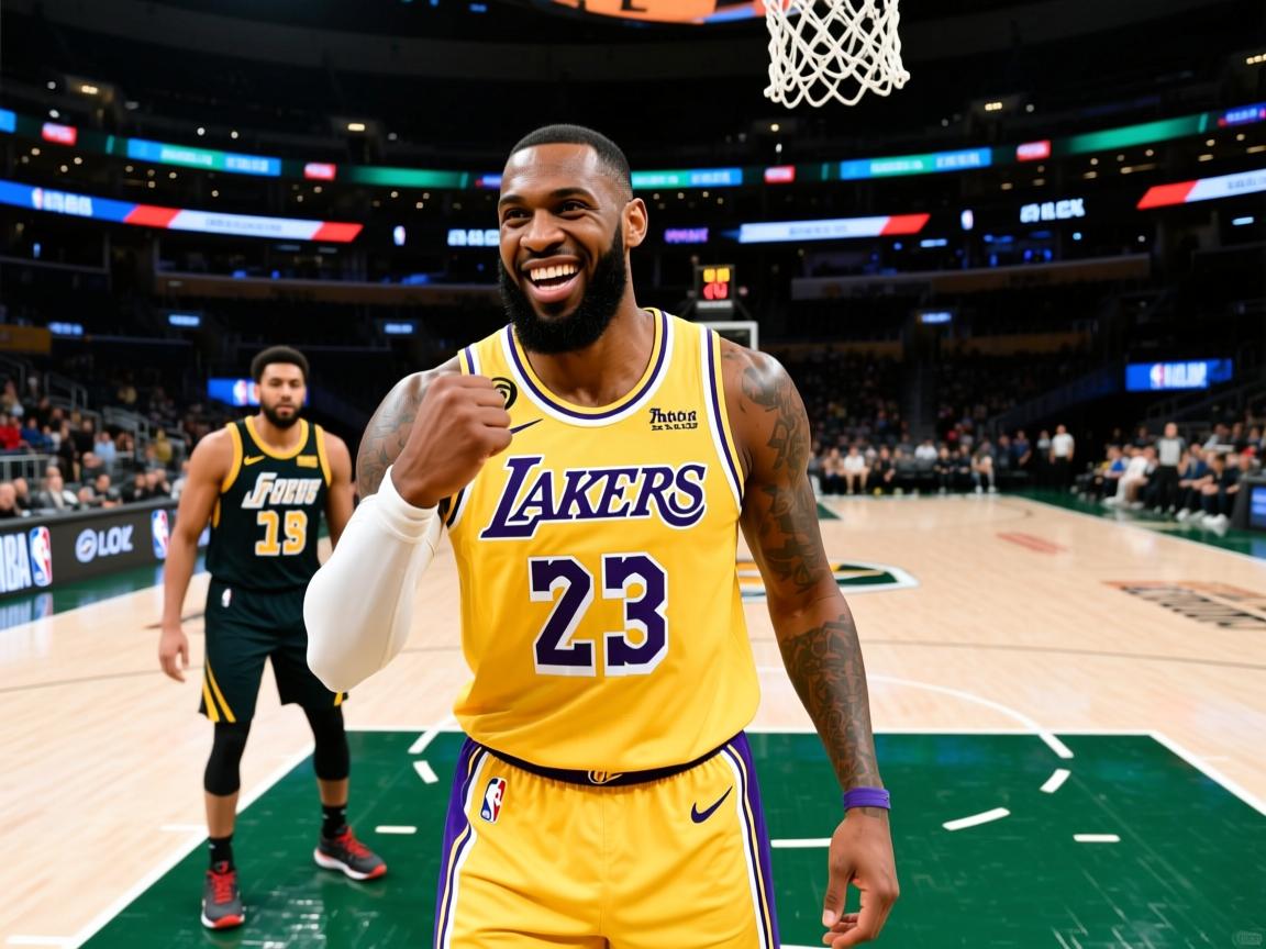 湖人新援发威，帮助球队战胜爵士队