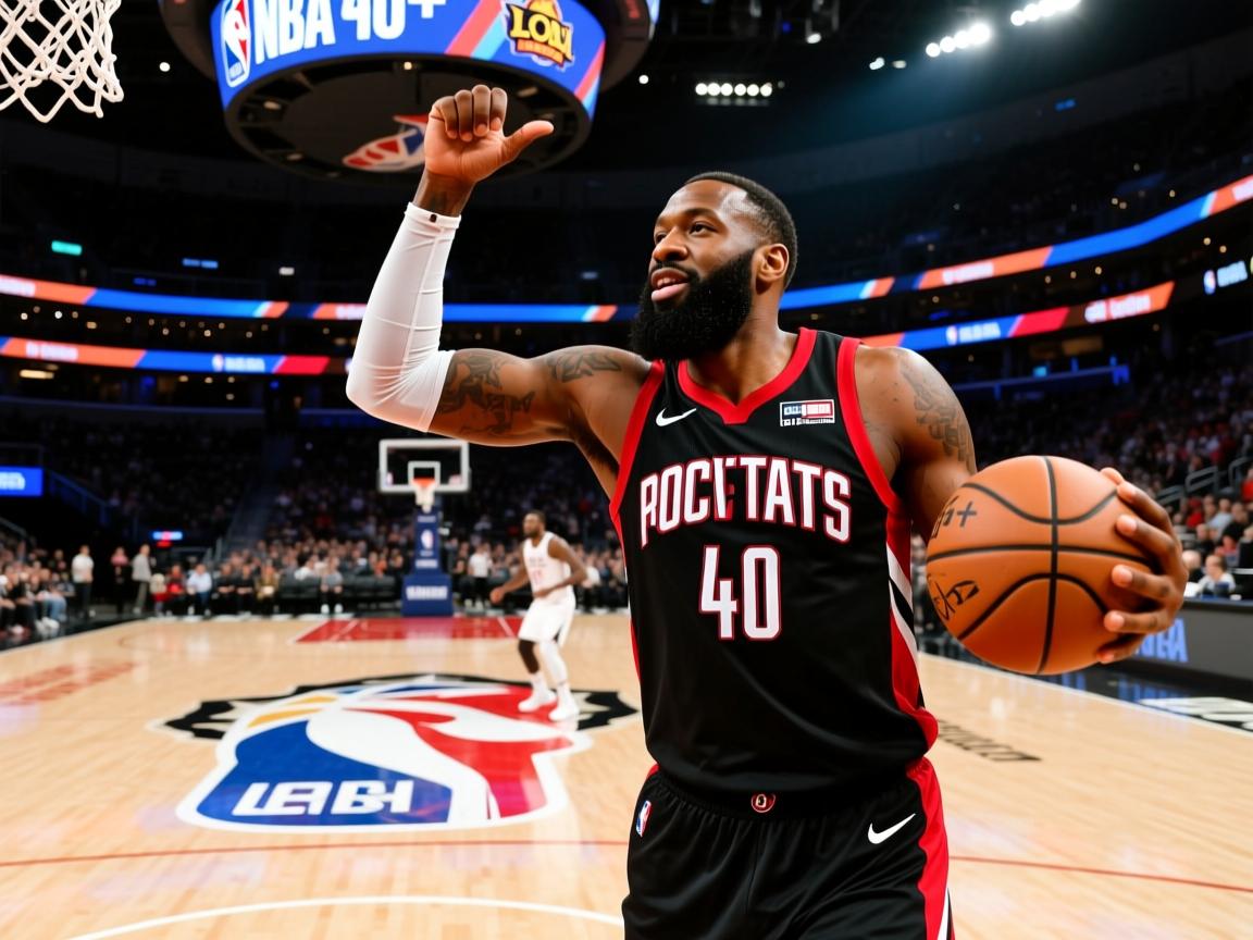 火箭队战胜篮网，哈登砍下40+得分